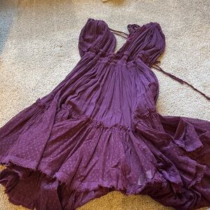 Free People Purple High Low Dress